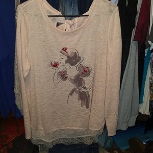 Pink Snow white sweater